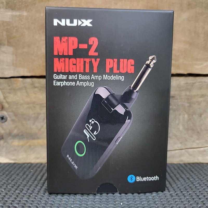 NUX MP-2 Mighty Plug Guitar & Bass Modeling Earphone Amplug w/ Bluetooth MP2 - IR Cabs & Drum Tracks image 1