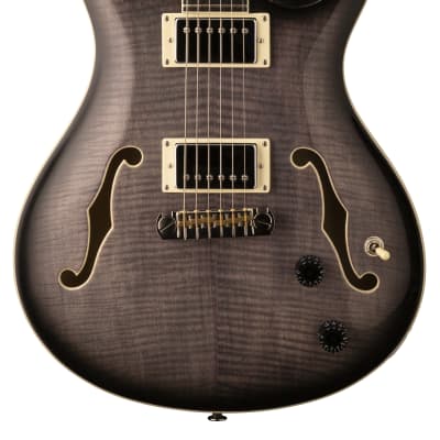 Paul Reed Smith PRS SE Hollowbody II Electric Guitar Charcoal Burst w/ Hardshel image 2