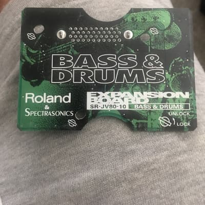 Roland SR-JV80-10 Bass and Drums Expansion Board 1990s - Green