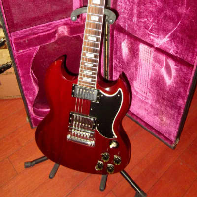 1976 Gibson SG Standard Cherry Red CLEAN w/ Original Hardshell Case image 5