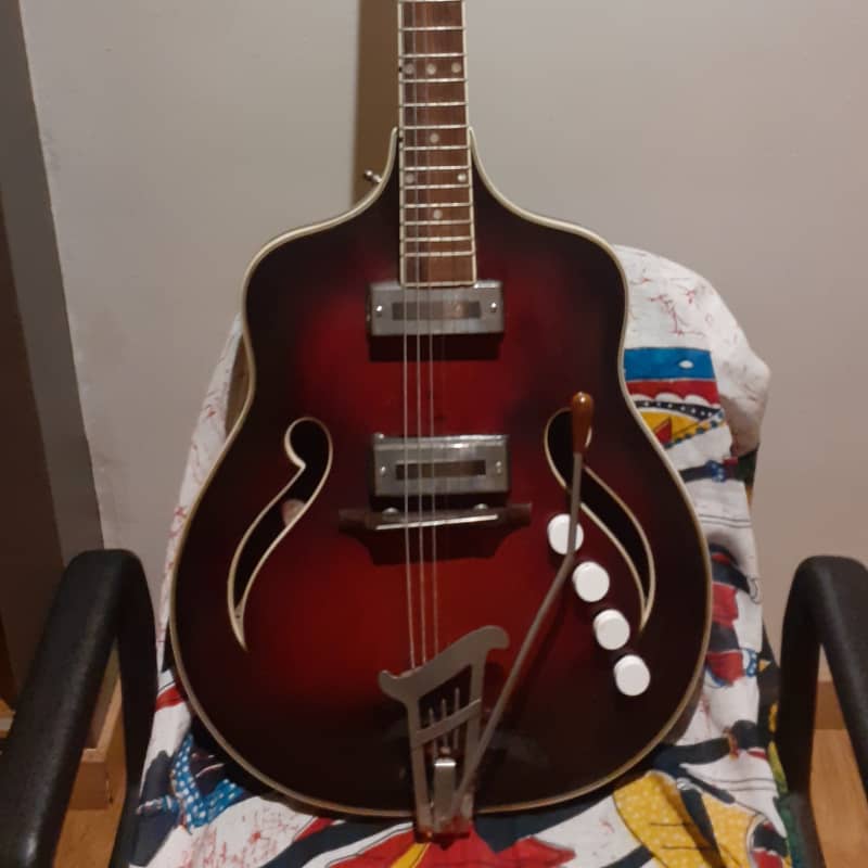 1958 Teisco EP 14 (Model 14) Vintage Japanese Bizarre Archtop Goldfoil  Guitar w/ original case! | Reverb