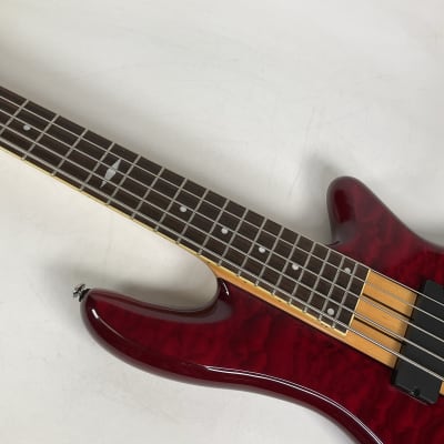 Schecter Damien Elite-5 Active 5-String Bass Crimson Red | Reverb