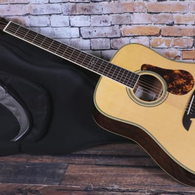 Alvarez MD60e Herringbone Masterworks Dreadnought Guitar w/Alvarez Hard Gig Bag, 2024 Model in Natural for sale