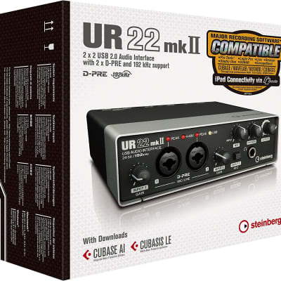 Steinberg UR22mkII USB 2.0 Audio Interface 2010s - Silver/Black image 4