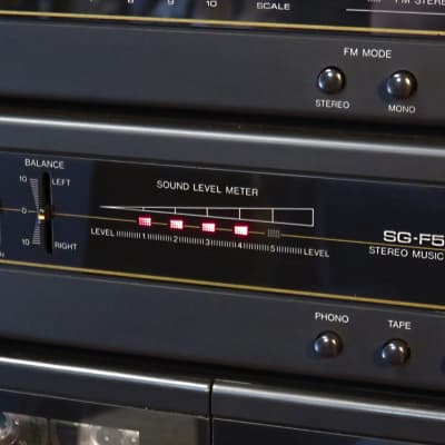 Vintage 1980s Sharp SG-F550 Home Stereo System + Bluetooth See VIDEO image 3