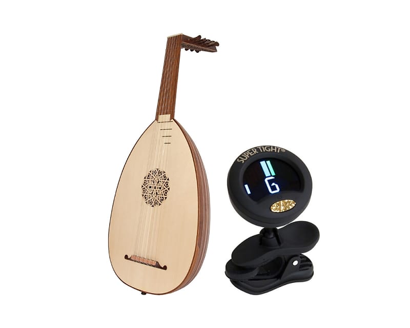 Roosebeck Deluxe Package Includes: 6-course Lute - Sheesham & Spruce + Chromatic Tuner for Lute image 1