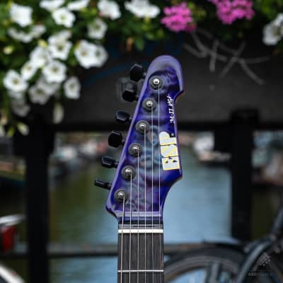 ESP USA M-II Hardtail QM in Purple Haze Sunburst image 3