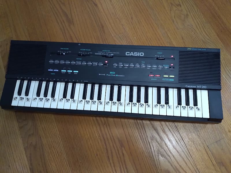 Casio Casiotone MT240 Keyboard Synth w MIDI out Vintage 80s Reverb