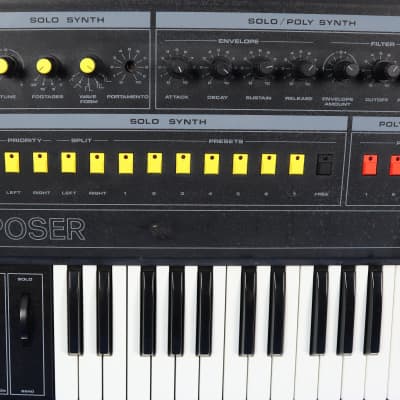 Vintage Crumar Composer CPS 49-Key Analog Synthesizer Synth Keyboard w/ Case image 5