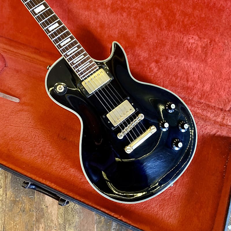 ギター GRECO EGC MOD P90 Greco 1980s-era EGC-600 - Black Electric Guitar w/ original