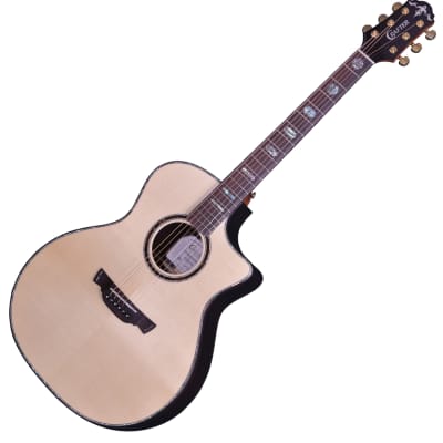 Crafter Platinum Premium SRP G-36ce GA Top Back Solid Acoustic Guitar Preamp image 1