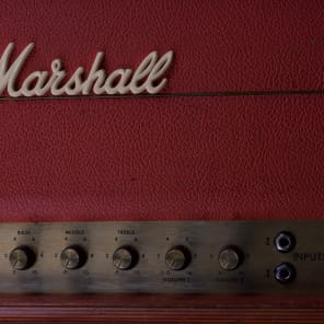 Marshall Super Lead 100 Modified High Gain 1969 Red/Natural image 8