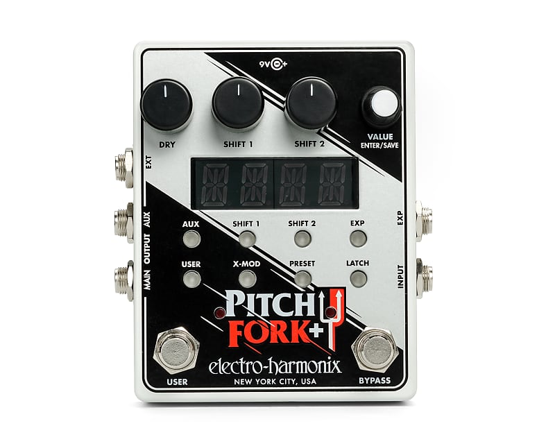Electro-Harmonix EHX Pitch Fork Plus Polyphonic Pitch Shifter Effects Pedal