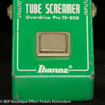 Ibanez TS-808 Tube Screamer with Texas Instruments RC4558P Malaysia op amp 1980 with "R" Logo s/n 126957 Japan image 8