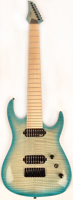 8弦ギター Agile ベアナックル&ディマジオSeptor 多弦 Agile Septor 827 AN CP CF Nat Mahog DOT 8 String Electric