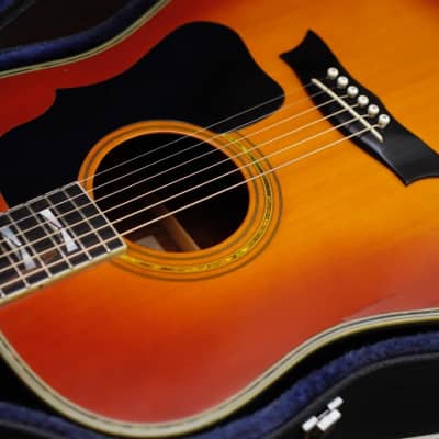 Morris MG-100 ST Acoustic Guitar Sunburst Made In Japan Pre-Owned image 11