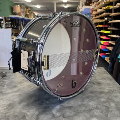 British Drum Company 13x7" Super 7 Purpleheart Snare Drum Fiddleback Sycamore Lacquer image 5