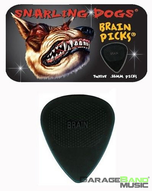 Snarling Dogs TNSDB31 Brain Guitar Picks, .88mm (12-pack) image 1