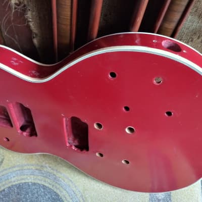 Bentley Red  Les Paul Bolt on Body 70s Japan Project Needs Work image 4