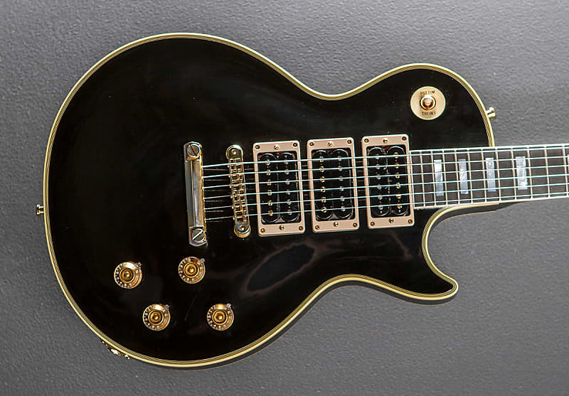 Gibson Custom Shop Peter Frampton "Phenix" Inspired Les Paul Custom - Ebony image 1