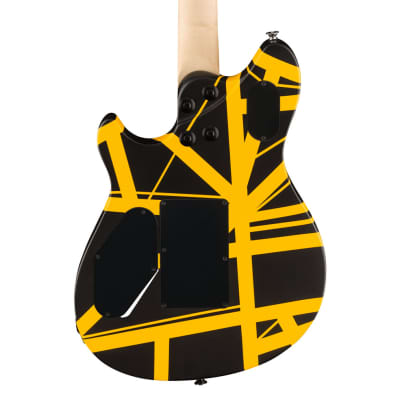 Open Box EVH Wolfgang Special Satin Striped Electric Guitar - Black/Yellow image 7