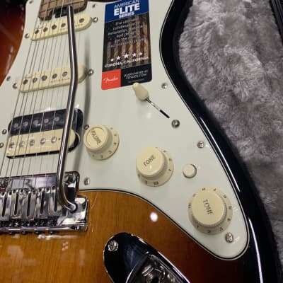 Fender American Elite HSS Shawbucker Stratocaster  Sunburst 2015 image 4