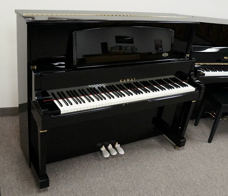 Kawai K71 Upright Piano Black Polished | Reverb