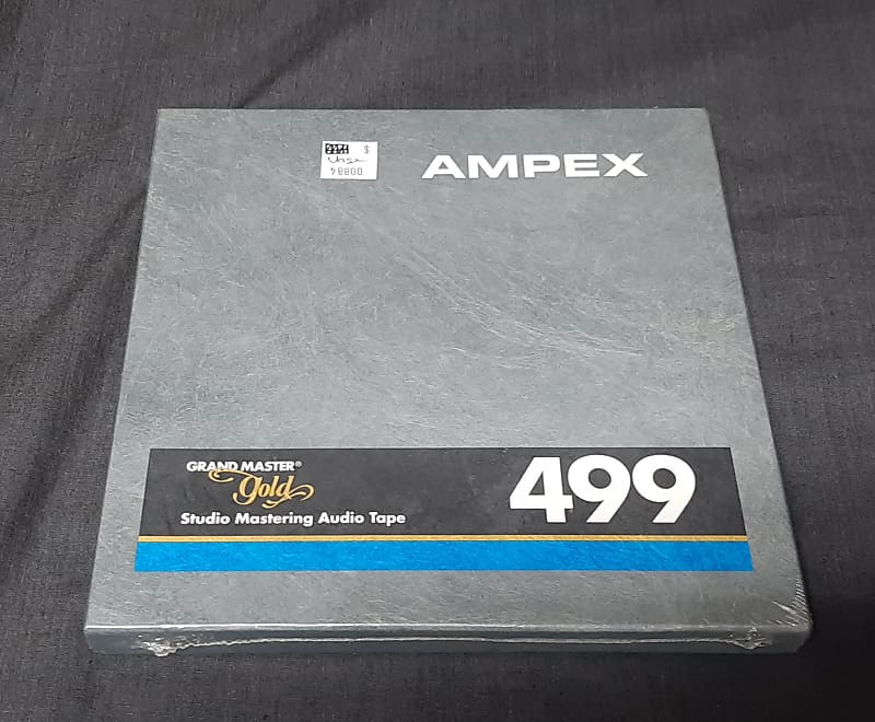 NOS Ampex 499 Grand Master Gold 1/4&quot; x 1200&#039; Reel Tape on 7&quot; Reel  			
