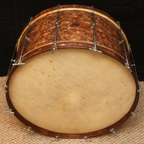 Ludwig & Ludwig Peacock Pearl Drum Outfit - Vintage 5" x 14" Snare & 28" Bass Drums image 14