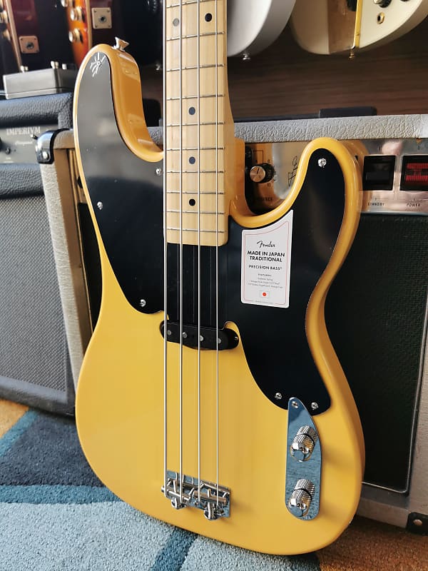 Fender Made in Japan Traditional Original 50s Precision Bass 2021  Butterscotch Blonde