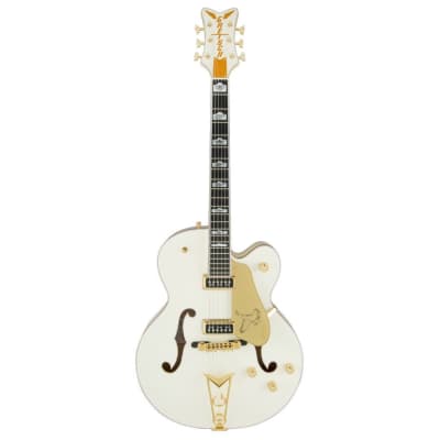 Gretsch G6136-55 Vintage Select Edition '55 Falcon Hollow Body 6-String Right-Handed Electric Guitar with Cadillac Tailpiece (White Lacquer) image 1