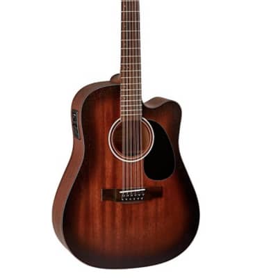 Mitchell T331TCE-BST 12 String Acoustic Electric Dreadnaught Mahogany Guitar/Roadrunner Hard Case image 2