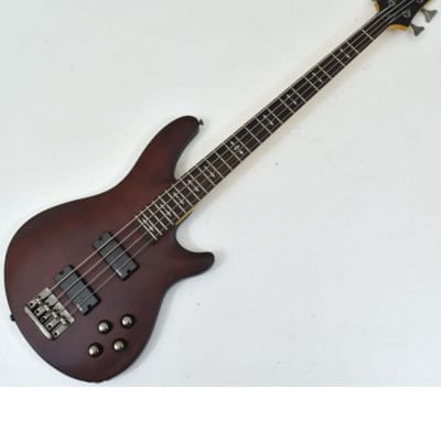 Schecter Omen-4 Electric Bass in Walnut Satin Finish image 4