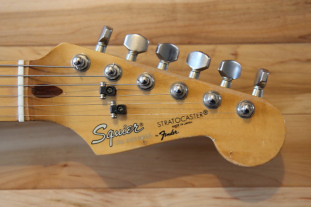 Squier Stratocaster (Mid-80's E-series serial # MIJ Made in