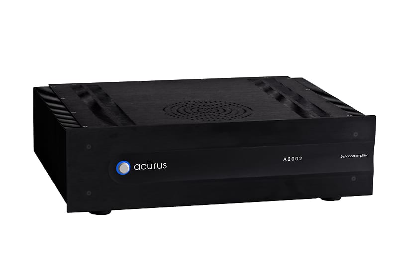 Acurus A2002R 2-Channel, 200W Audio Amplifier w Installed Rack Ears (Black) image 1