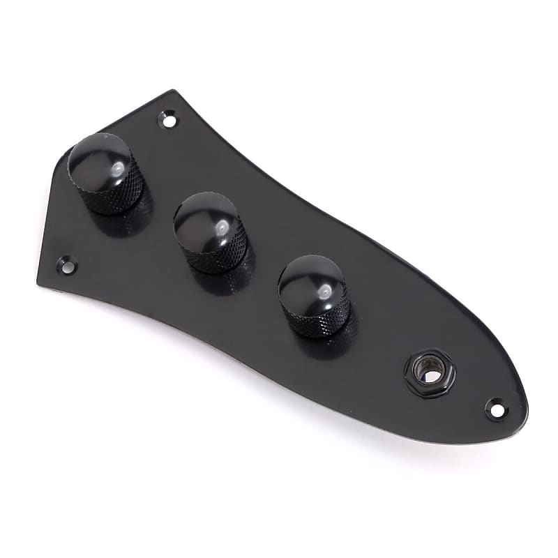 PreWired Loaded Control Plate Set for Jazz Bass Guitar Black Reverb
