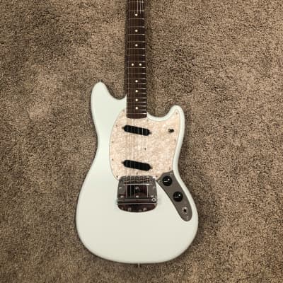 Fender American Performer Mustang with Rosewood Fretboard with Gig Bag 2018 - Present Satin Sonic Bl image 1