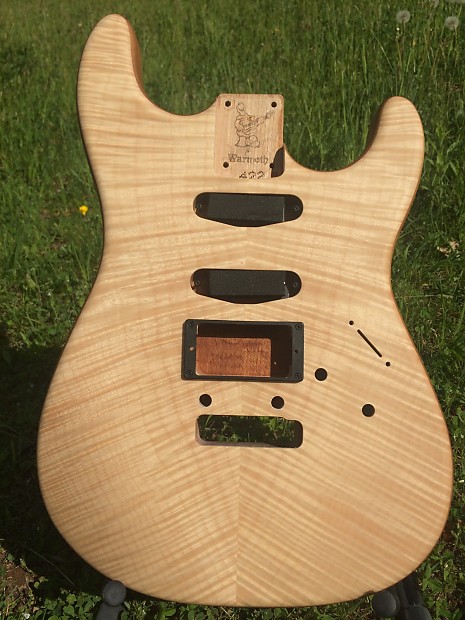 Flame maple strat clearance body