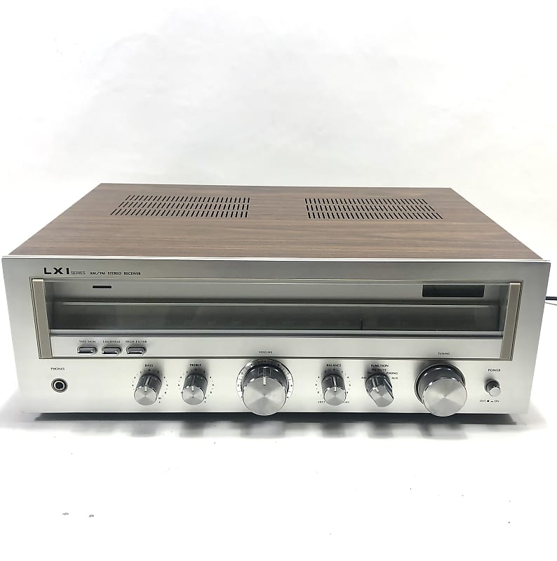 Vintage Sanyo made Sears LXI Silver Face Receiver w/Phono  			