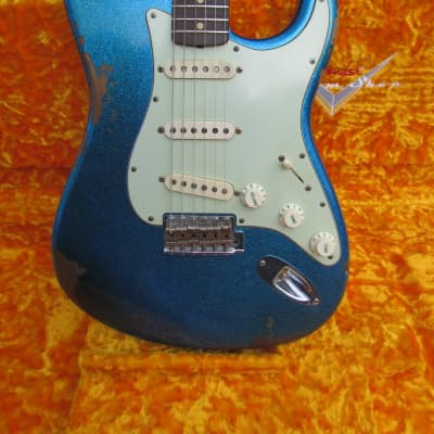 Fender Stratocaster 2017 Custom Shop 60's Journeyman Relic Blue Sparkle Closet NOS image 2
