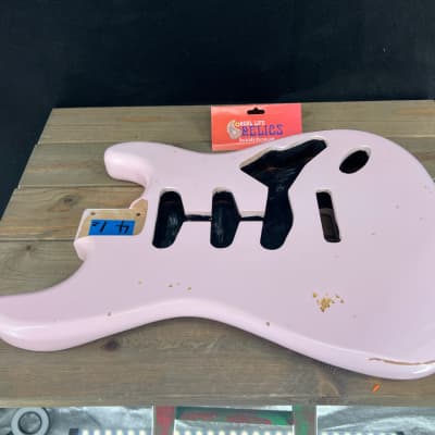 Real Life Relics Strat® Stratocaster® Body Aged Shell Pink #2 image 8