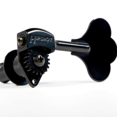 Hipshot Ultralite LIC Tuner HB6C 1/2 Black - 4 Inline Set Auth Dealer