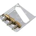 FENDER - 3-Saddle American Vintage Telecaster Bridge Assembly with Brass Saddles (Chrome) - 0990806100