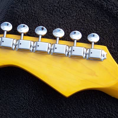 Solid Mahogany Cobra Blue 2023 Strat Guitar+ Working Bridge Tone+Treble Bleed+SRV Pickups+All Maple Neck +Setup! image 7