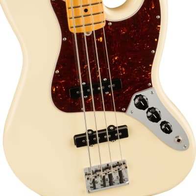 Fender American Professional II Jazz Bass. Maple Fingerboard, Olympic White image 4