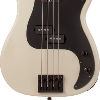 Schecter P-4 4-String Bass Guitar, Ivory image 2