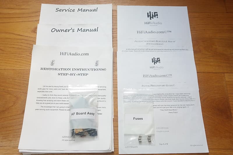 Pioneer SA-5300 restoration kit filter capacitor repair rebuild fix  			