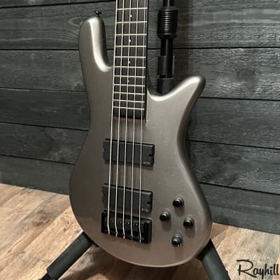 Spector NS Ethos HP 5 String Electric Bass Guitar - Gunmetal Silver image 3