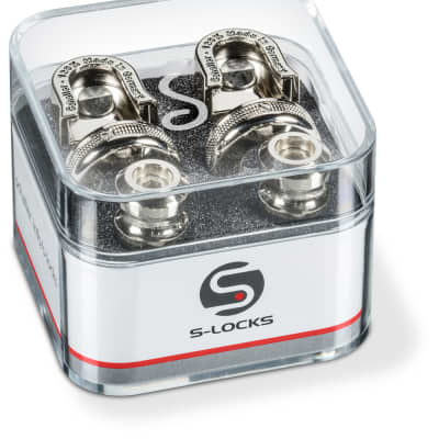 SCHALLER S-Locks Set (Paar) nickel Gitarrengurt-Wechsel- und Sicherungssystem image 2