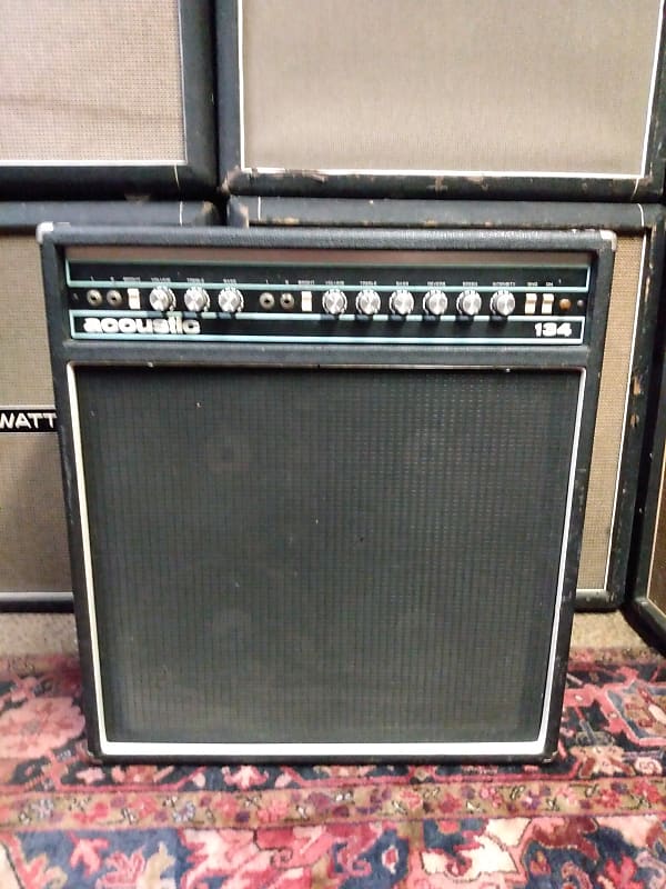 1970s Acoustic 134 4x10 Solid State Guitar Combo Amplifier Reverb